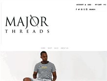 Tablet Screenshot of majorthreads.com